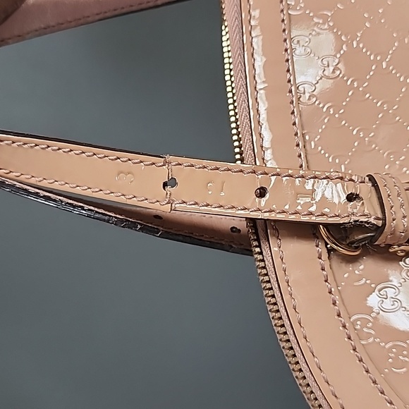 Gucci Pink Microguccissima Patent Leather Dome Satchel Small - Picture 9 of 16